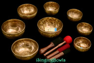 Tibetan Singing Bowl Set #188: Master-Healing Diatonic
