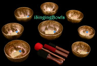 Tibetan Singing Bowl Set #148: Master-Healing Diatonic
