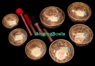 Tibetan Singing Bowl Set #61b: Master-Healing Diatonic