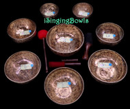 Tibetan Singing Bowl Set #201: Master-Healing Diatonic
