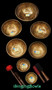 Legendary-quality Cycle of Fifths Singing Bowl Set w/  432 Hertz tuning.