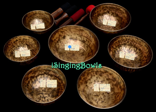 Tibetan Singing Bowl Set #220: 3rd Octave Cycle of Fifths w/ 432 Hz Tuning