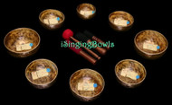 Tibetan Singing Bowl Set #214