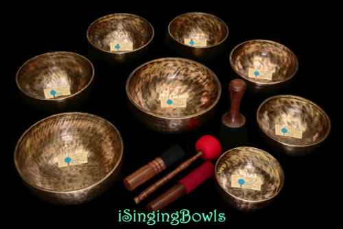Tibetan Singing Bowl Set #211