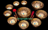 Tibetan Singing Bowl Set #223