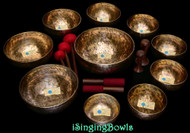 Tibetan Singing Bowl Super Set #227: Alexandre Tannous Method (10 pc.)