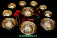 Tibetan Singing Bowl Set #205b: Alexandre Tannous Method Hybrid (10 pc.)