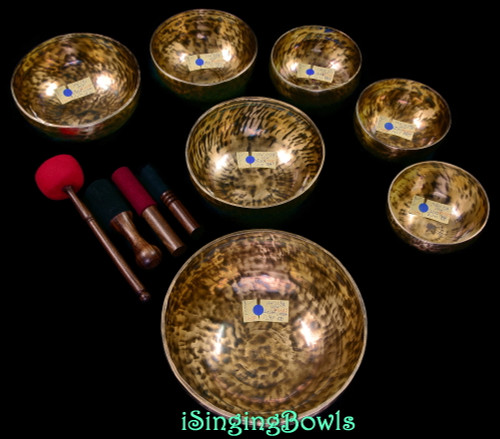 Tibetan Singing Bowl Set #240: Cycle of Fifths, w/ 432 Hz tuning