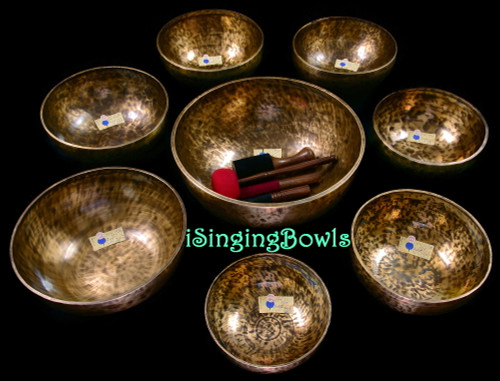 Legendary-quality Tibetan Singing Bowl Set #241