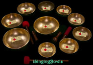 Antique Tibetan Singing Bowl Set #256