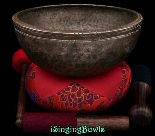 Antique Tibetan Singing Bowl #N211: face 1