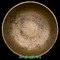 Antique Tibetan Singing Bowl #N237: inside