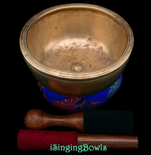 Antique Tibetan Singing Bowl #N233: profile 1