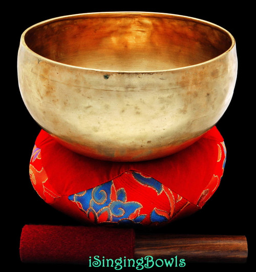 Antique Tibetan Singing Bowl #8409: Lotus