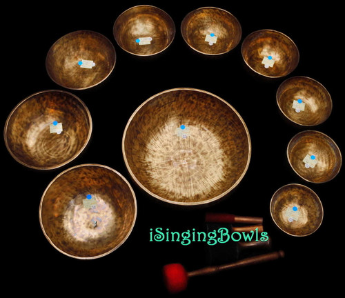 Singing Bowl Set #64b: Alexandre Tannous Method (10 pc.)