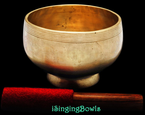 Antique Tibetan Stem style singing bowl #8822