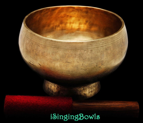 Antique Tibetan Stem style singing bowl #8895