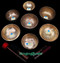 Antique Tibetan singing bowl set #86b