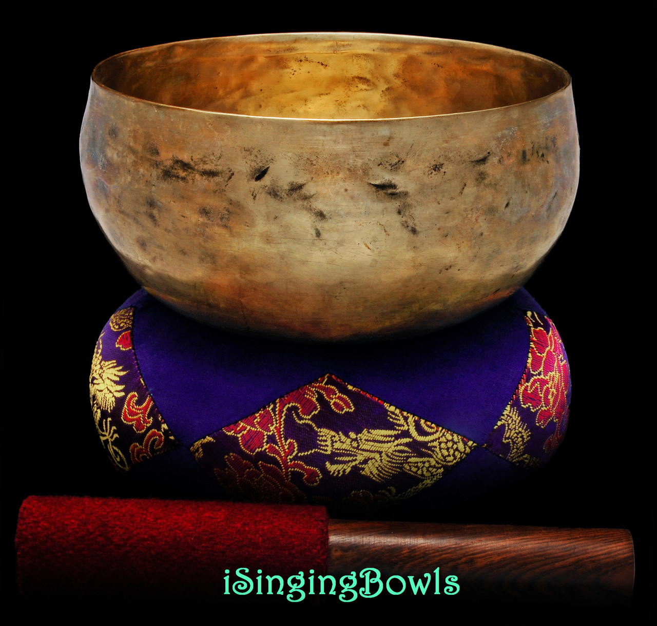 チベット【レア】Jhumka Full moon bowl 1015g - ドラム