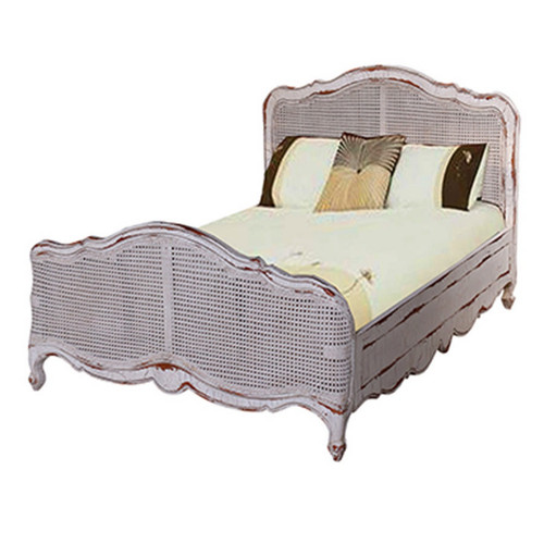 Covington Rattan Single Bed - Size: 109H x 109W x 213D (cm)
