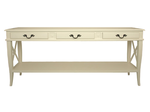 French Cross Console (Antique White)