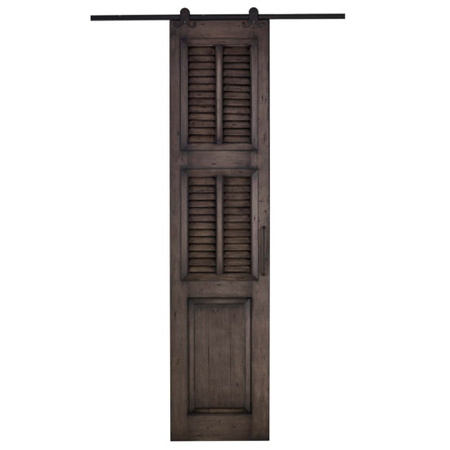 Cottage Single Shutter Sliding Door - Size: 237H x 106W x 7D (cm)