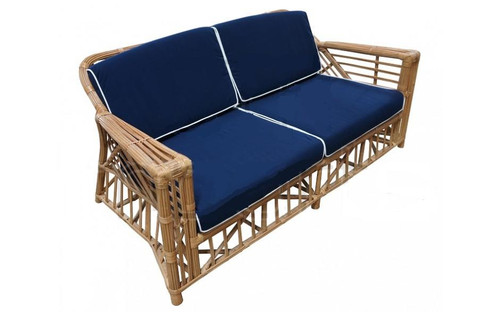 Ballina 2.5 Seater Sofa - Honey/Navy