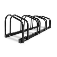 Portable Bike 4 Parking Rack Bicycle Instant Storage Stand - Black