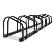 Portable Bike 6 Parking Rack Bicycle Instant Storage Stand - Black