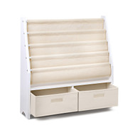 Artiss 4 Tier Wooden Kids Bookshelf - White