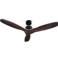 52 Fan Remote Control 8H Timer 3 Speeds 3 Wooden Blades"
