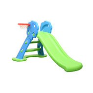 Kids Slide And Basketball Activity Set Blue Green