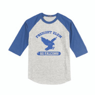 Fremont - Youth Heather Royal / Gray Frost Baseball 3/4 Tee