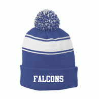 Fremont - True Royal and White Pom Beanie (One Size)