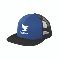 Fremont - Flat Bill Mesh Back Snapback Royal and Black Hat (One Size)