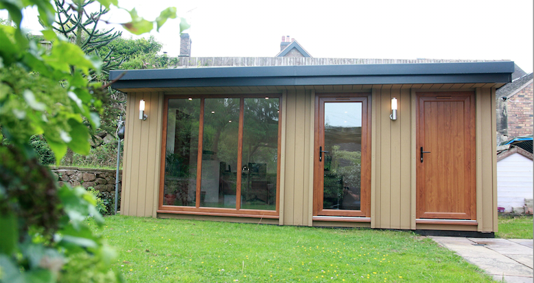 garden rooms made with wood composite