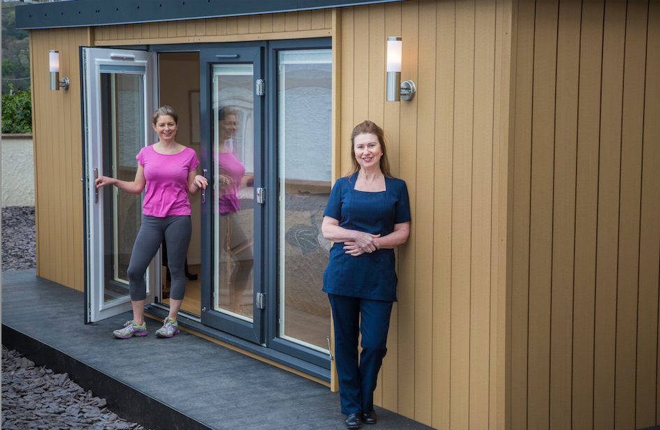 Garden Room In North Wales As A Fitness Studio