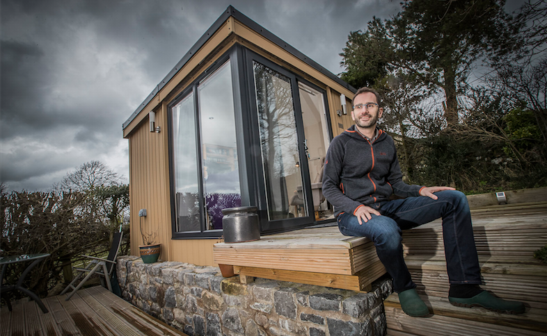 Garden Office In Flintshire North Wales