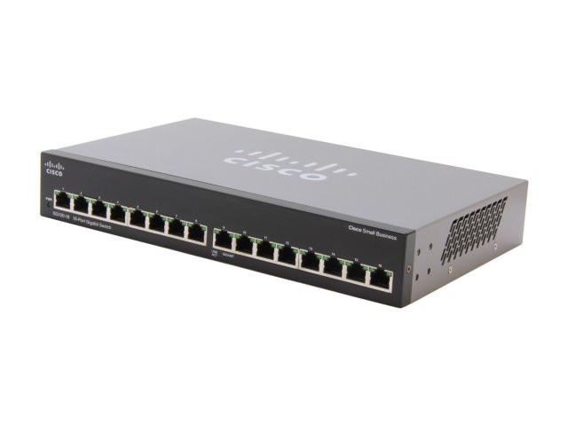 Cisco SG110-16-NA 16-Port Unmanaged Network Switch - SILMICRO