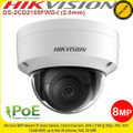 Hikvision 8MP 2.8mm fixed lens 30m IR PoE IP Network WDR Dome Camera H.265+ Compression - DS-2CD2185FWD-I