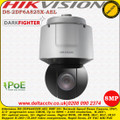 Hikvision DS-2DF6A825X-AEL 8MP 4K 25× Optical Zoom, 16× Digital Zoom Darkfighter, IP67, IK10, 120 dB WDR, 3D DNR, HLC, BLC, 24 VAC &Hi-PoE H.265+ Video Compression Network Speed Dome Camera