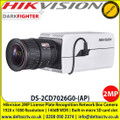 Hikvision DS-2CD7026G0-(AP) 2MP Network Box Camera, License Plate Recognition, Built-in microSD/SDHC/SDXC card slot, up to 256 GB, 140dB WDR