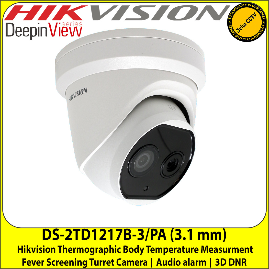 Hikvision DS-2TD1217B-3/PA fixed lens thermographic turret