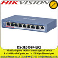 Hikvision 8-ports 100Mbps unmanaged PoE switch DS-3E0109P-E(C)