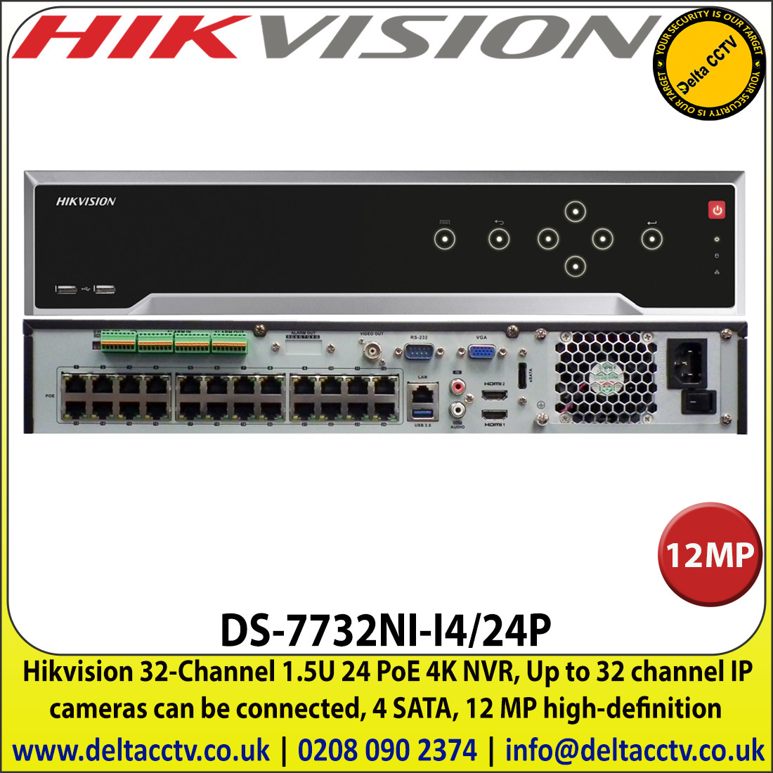 Hikvision nvr 32 channel hot sale ip