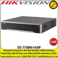 Hikvision DS-7708NI-I4/8P 8 Channel 1.5U 8 PoE 4K NVR, 4 SATA interfaces,  Plug & Play with 8 Power-over-Ethernet(PoE) interfaces 
