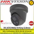 Hikvision 8MP AcuSense Darkfighter Fixed lens Turret Network Camera 3840 x 2160 Resolution, 30m IR, IP66, MIC, SD Card Slot - DS-2CD2386G2-IU/Grey (2.8mm)  