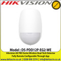 Hikvision DS-PDD12P-EG2-WE AX PRO Series Wireless Dual-Tech Detector, Fully Remote Configurable Through App - UK Seller