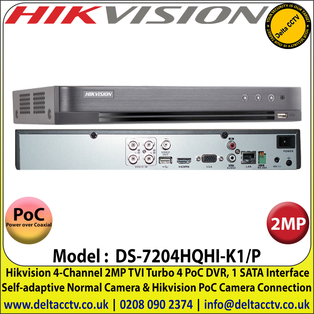 Hikvision best sale dvr poc