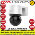 Hikvision - 4MP 3" DarkFighter IR PoE IP Network Speed Dome PTZ Camera, 4 x Optical Zoom, 50m IR, 30m White Light Range, IP66, WDR, Built-in micro SD Card Slot, Support Audio Visual Alarm, Built-in Speaker & Microphone, Wi-Fi  - DS-2DE3A404IW-DE/W